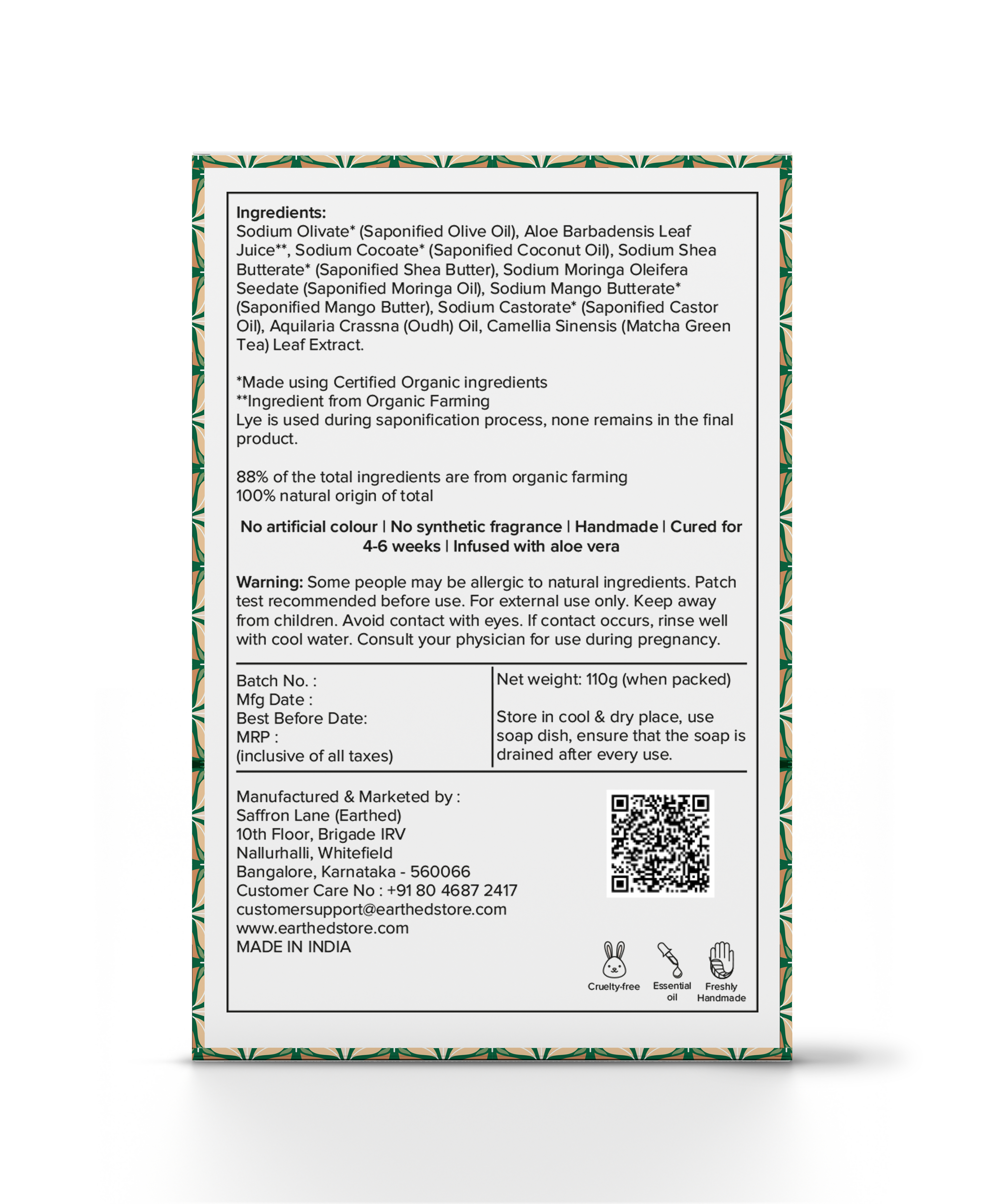 MORINGA, MATCHA GREEN TEA & OUDH